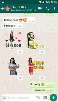 Beautiful Sexy Girls Stickers For WhatsApp screenshot 1