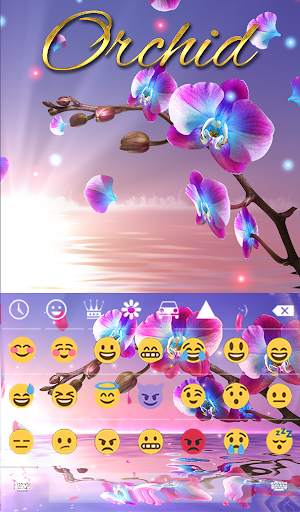 Orchid Keyboard & Wallpaper स्क्रीनशॉट 4