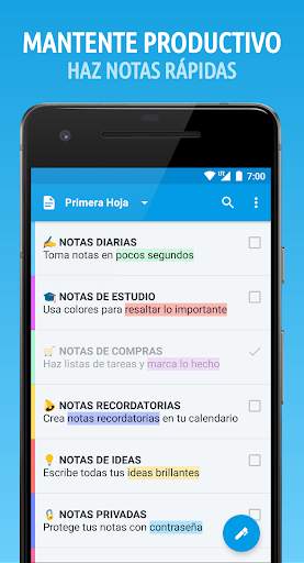 Saving Notes - Bloc de notas screenshot 1