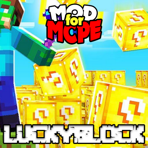 Lucky Block MOD for MCPE and Lucky Race Map icon