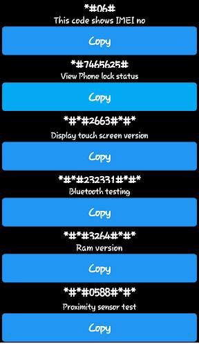 All Mobile Secret Codes(Android Secret Codes) screenshot 4