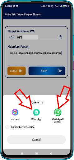Kirim WA Tanpa Simpan Nomor screenshot 7