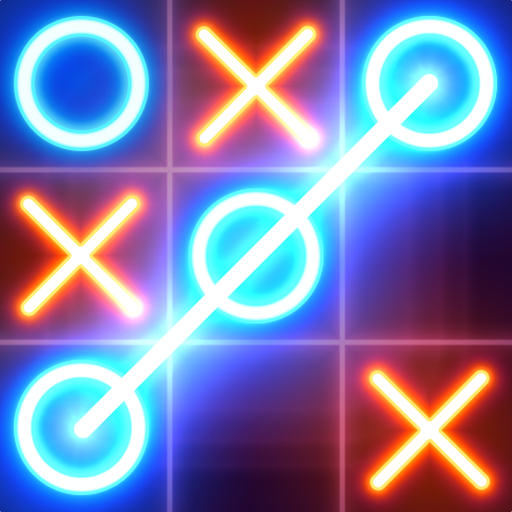 ikon Tic Tac Toe glow - Puzzle Game