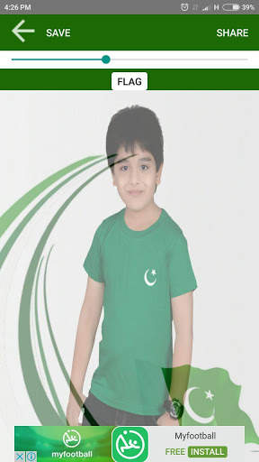 Pakistan Flag on Face Photo Frame screenshot 5