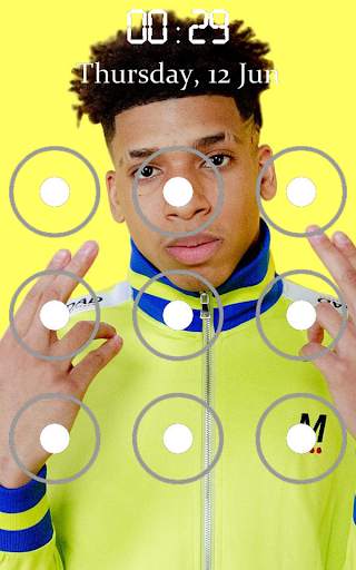 NLE Choppa Pattern Lock Screen screenshot 1