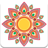 Rangoli Designs and Adult's Coloring Games 2018 icon