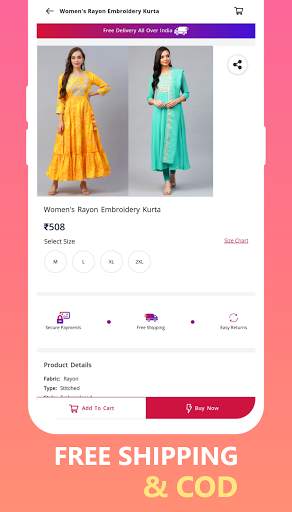 Kurtis online shopping app - Anarkali kurtis screenshot 2