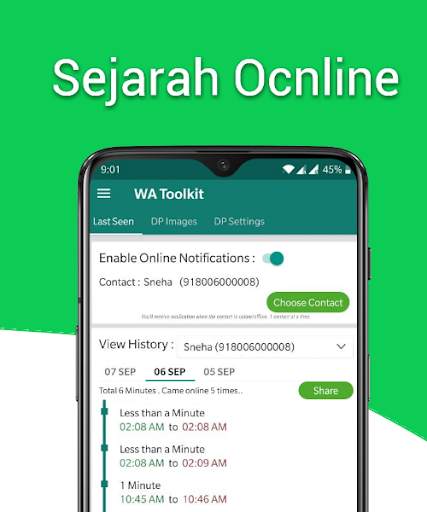 WA Toolkit - Pemberitahuan Online/Offline, DP Sync screenshot 2