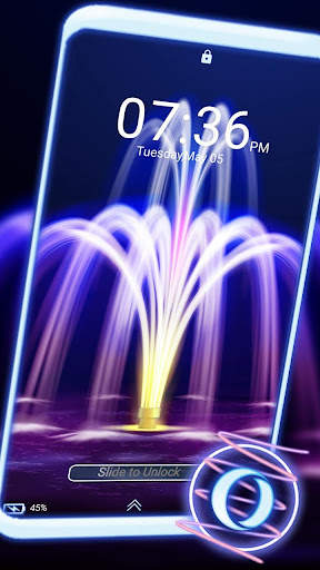 Neon Fountain Light Theme screenshot 3