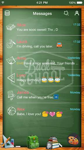 Emoji Keyboard Back School screenshot 5