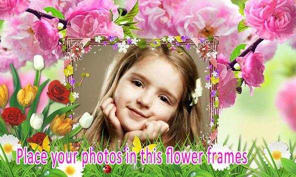 Flower frame photo editor screenshot 2