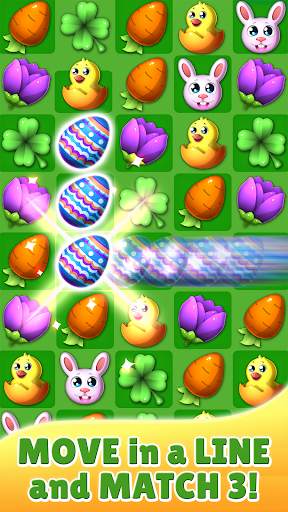 Easter Bunny Swipe: Egg Game screenshot 1