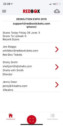 REDBOX Exhibitor App screenshot 1