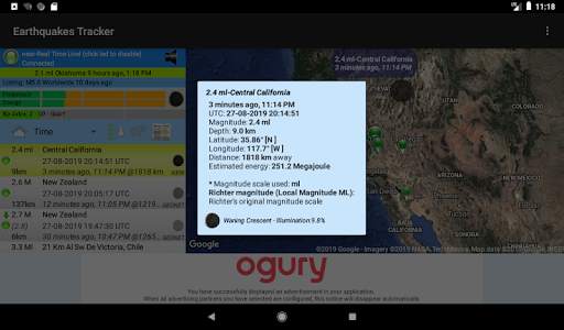 Earthquakes Tracker скриншот 11