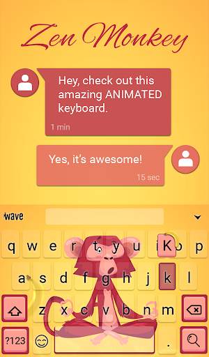 Zen Monkey Animated Keyboard screenshot 3