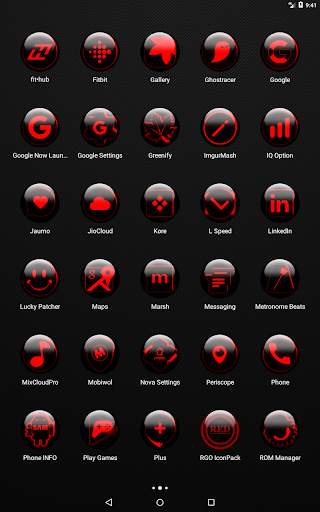 Red Glass Orb Icon Pack скриншот 19