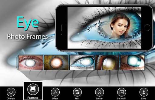 Eye Photo Frames - eyes photo lens effect editor 1 تصوير الشاشة
