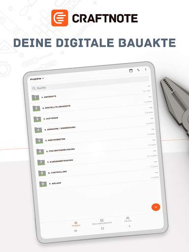 Craftnote: Handwerker App скриншот 1