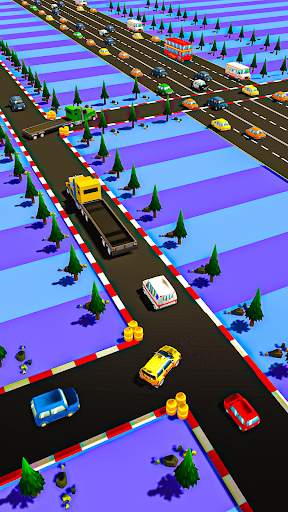Traffic Run Car Race Crossy Roads Games screenshot 4