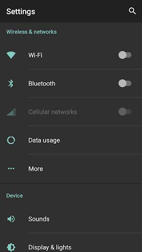 Default Dark Theme for CM13 1 تصوير الشاشة