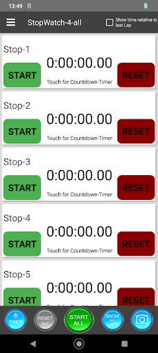StopWatch 4 all Lite screenshot 1