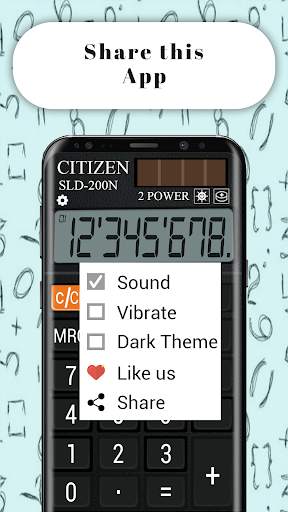 Citizen Pocket Calculator скриншот 3