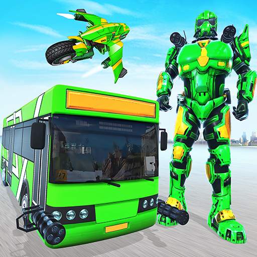 Flying Army Bus Robot Game 1.9