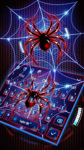 Amazing Neon Spider Keyboard screenshot 2