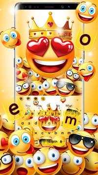 Glossy Emoji Keyboard Theme- Gif, Wallpapers screenshot 1