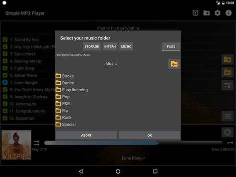 Simple MP3 Music Folder Player screenshot 14