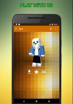 Skins Undertale for Minecraft 3D screenshot 7