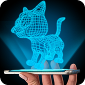 Hologram 3D Cat Simulator icon