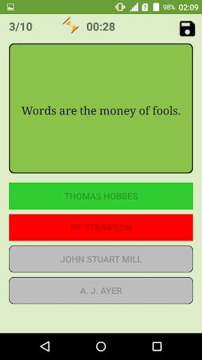 Quotes Of Philosophy (Quiz) 4 تصوير الشاشة
