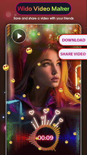 Wido - Video Status Maker With Particles & Effects स्क्रीनशॉट 4