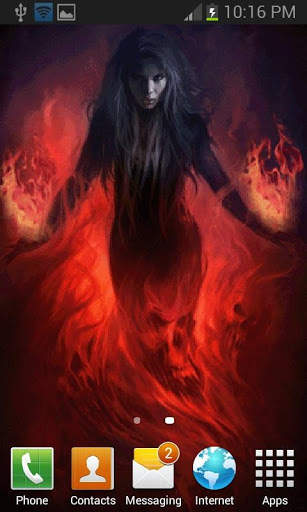 Fiery Witch Live Wallpaper screenshot 2