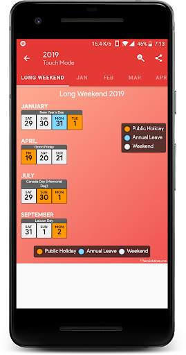 Canada Calendar - Holiday & Note (Calendar 2021) screenshot 4