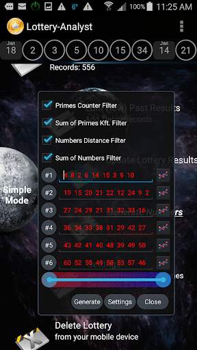 Lottery-Analyst Free screenshot 2