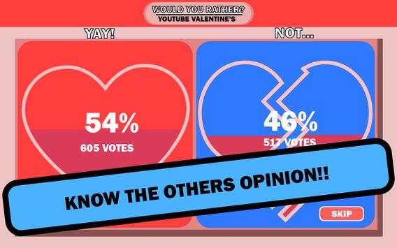 Would You Rather? Youtube Valentine's screenshot 1