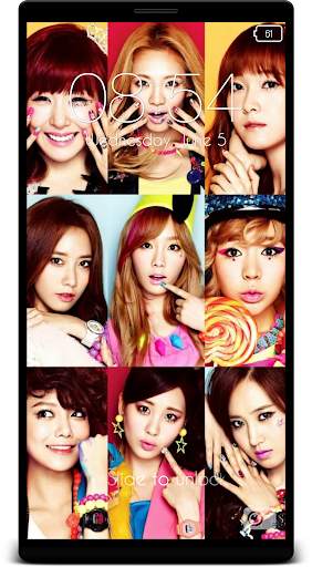 Girls' Generation Lock Screen 1 تصوير الشاشة