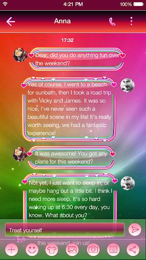 Rainbow Sky Keyboard Theme screenshot 3