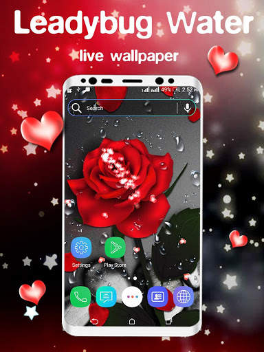 Red Rose Particle LiveWallpaper screenshot 2