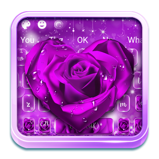 Purple Rose Keyboard icon