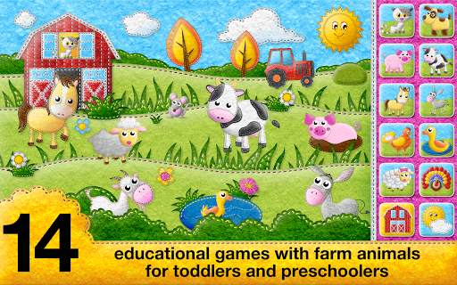 Animals: Toddler games for 1 2 3 4 years olds LITE screenshot 1