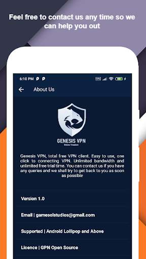 VPN Free - Genesis Hotspot VPN screenshot 5