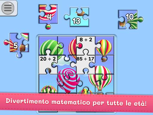 Puzzle di Matematica bambini: tabelline, addizione screenshot 9