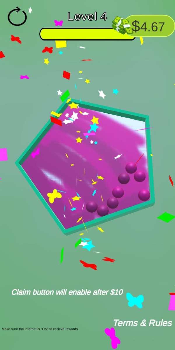 Paint Bounty: Color Ball Roll Earn Rewards स्क्रीनशॉट 3