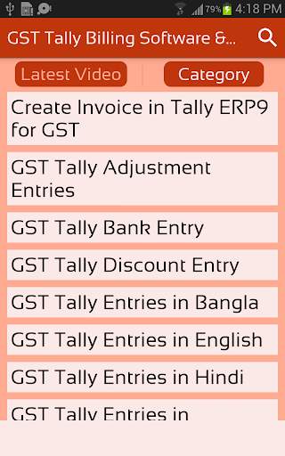 GST Tally Billing Software & ERP Guide Videos App screenshot 3