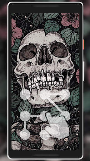 Skull Pattern Lock Screen 5 تصوير الشاشة