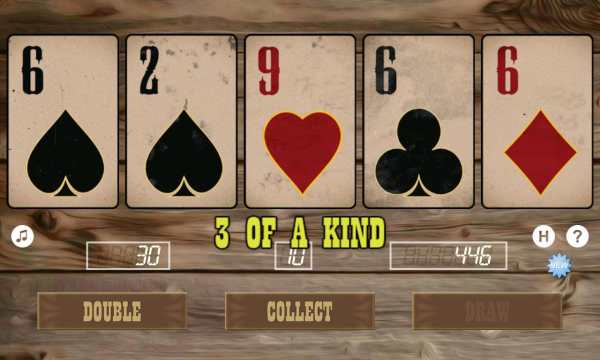 Wild West Video Poker screenshot 1