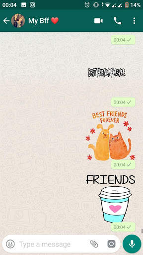 BEST FRIENDS WASTICKER APP BFF STICKERS screenshot 3